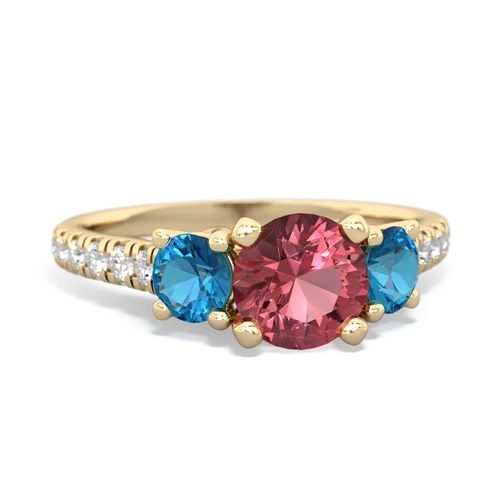 tourmaline-london topaz trellis pave ring