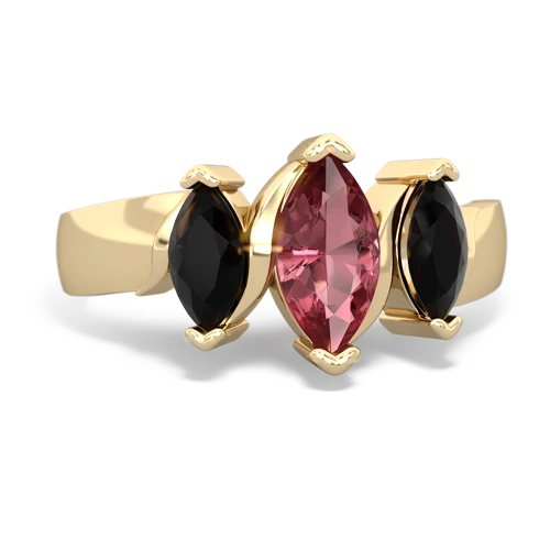 tourmaline-onyx keepsake ring