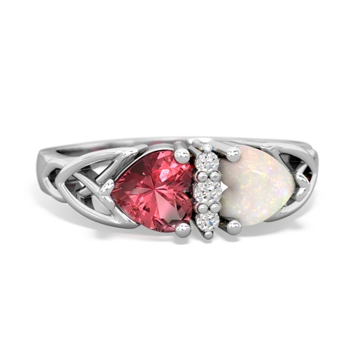 tourmaline-opal celtic ring