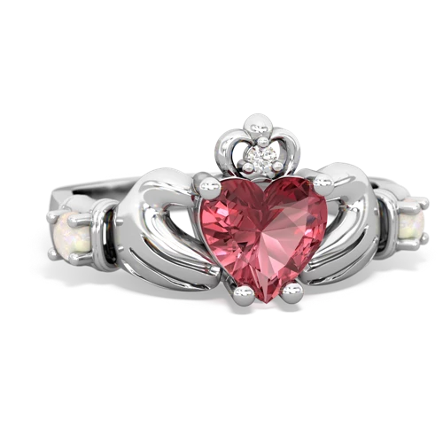 tourmaline-opal claddagh ring