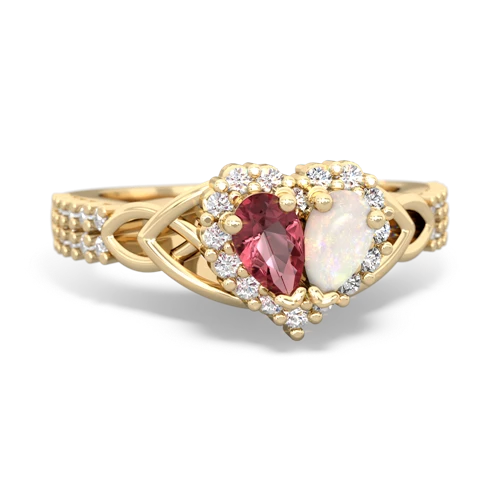 tourmaline-opal keepsake engagement ring