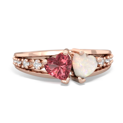 tourmaline-opal modern ring