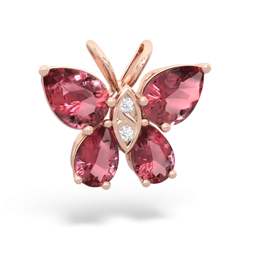 tourmaline butterfly pendant