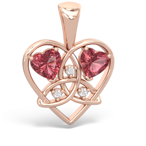 tourmaline celtic heart pendant