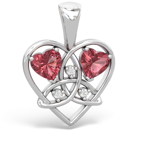 tourmaline celtic heart pendant