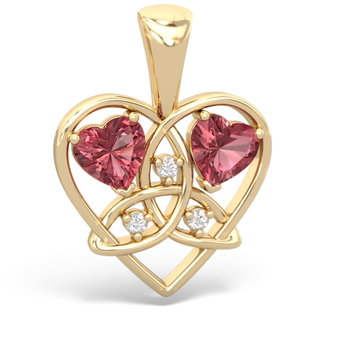 tourmaline celtic heart pendant