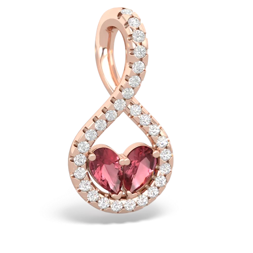 tourmaline pave twist pendant