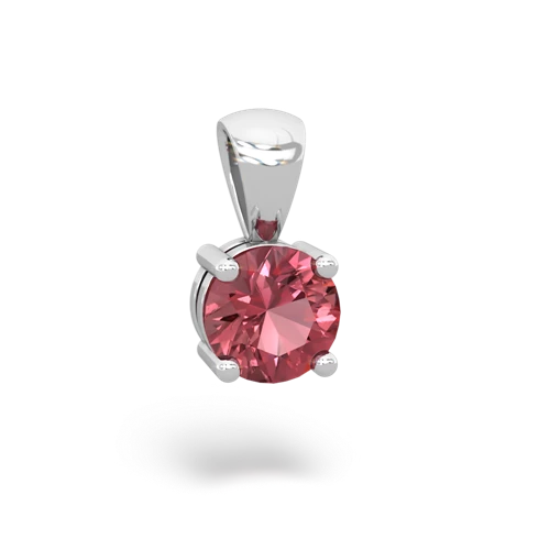 tourmaline round basic pendant