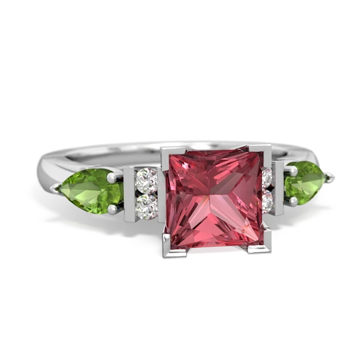 tourmaline-peridot engagement ring