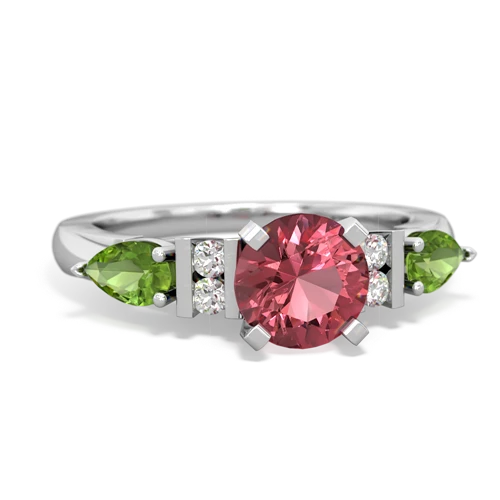 tourmaline-peridot engagement ring