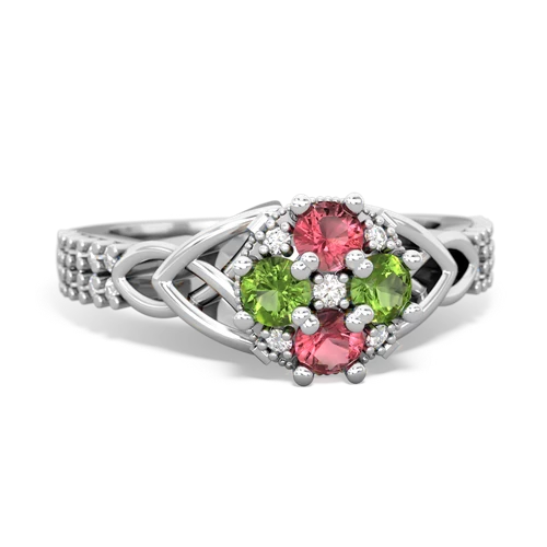 tourmaline-peridot engagement ring