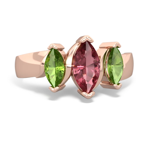 tourmaline-peridot keepsake ring