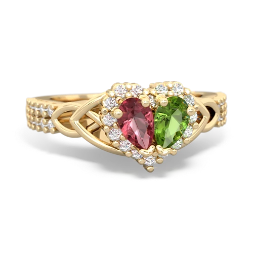 tourmaline-peridot keepsake engagement ring