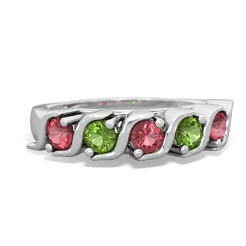 tourmaline-peridot timeless ring