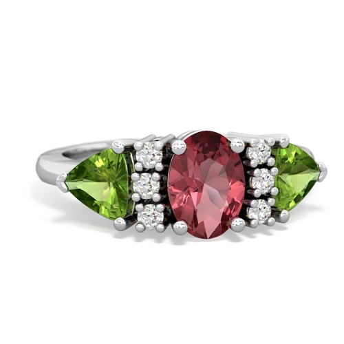 tourmaline-peridot timeless ring