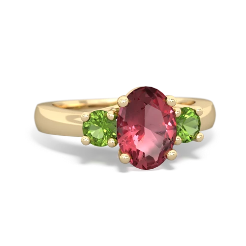 tourmaline-peridot timeless ring