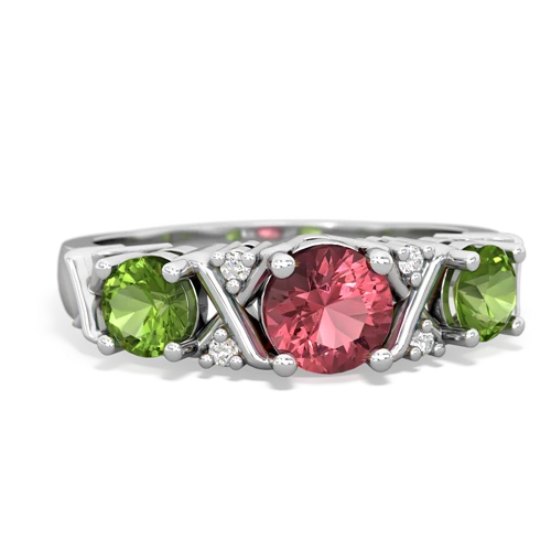 tourmaline-peridot timeless ring