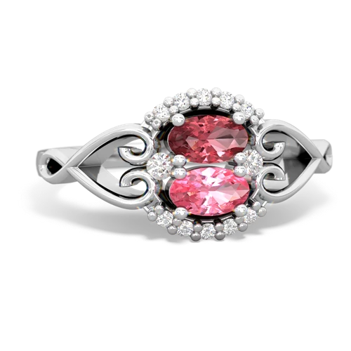 tourmaline-pink sapphire antique keepsake ring