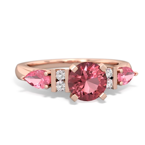 tourmaline-pink sapphire engagement ring