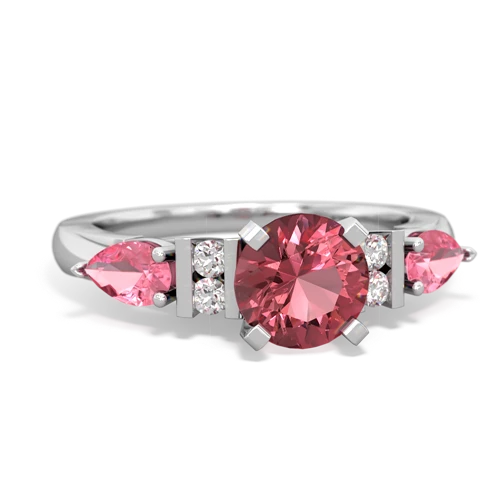 tourmaline-pink sapphire engagement ring