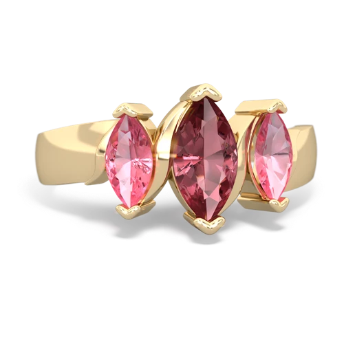 tourmaline-pink sapphire keepsake ring