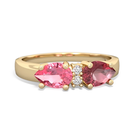 tourmaline-pink sapphire timeless ring