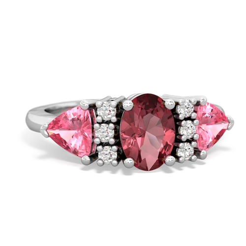 tourmaline-pink sapphire timeless ring