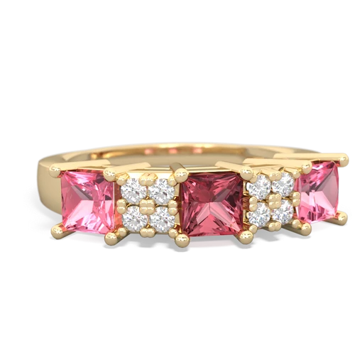 tourmaline-pink sapphire timeless ring