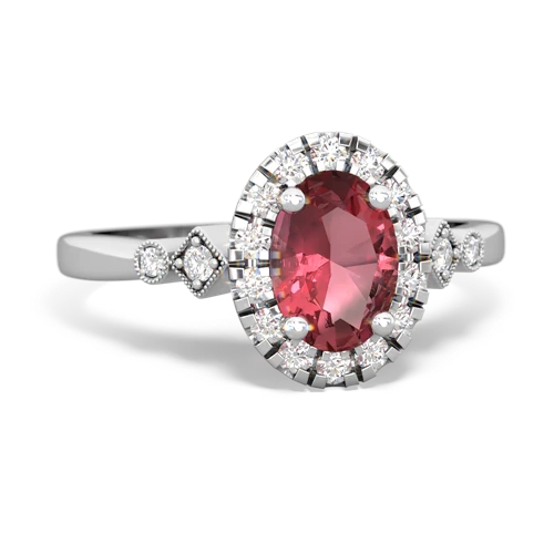 tourmaline antique halo ring