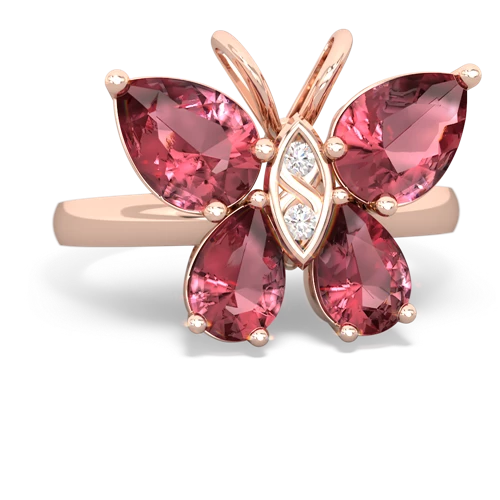 tourmaline butterfly ring