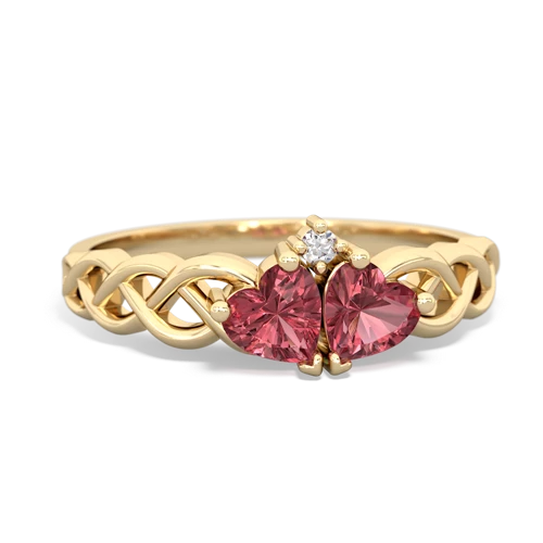 tourmaline celtic braid ring