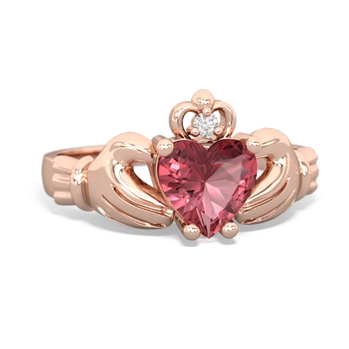 Pink Tourmaline Claddagh Genuine Pink Tourmaline ring Ring