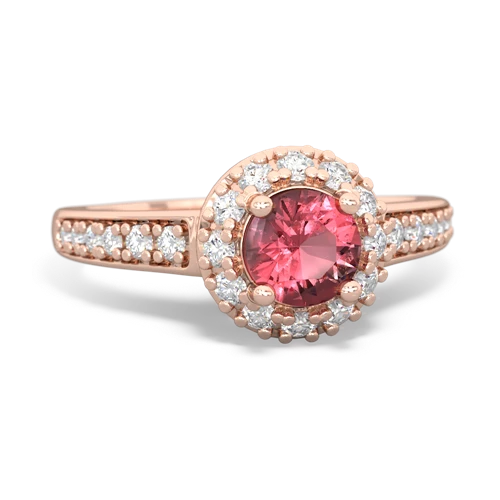 tourmaline classic halo ring