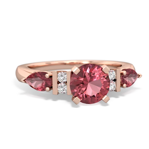 Pink Tourmaline Genuine Pink Tourmaline with  and  Engagement ring Ring
