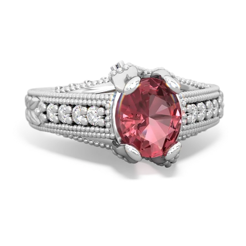 Pink Tourmaline Antique Style Genuine Pink Tourmaline ring Ring