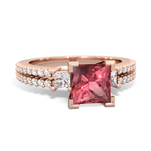 Pink Tourmaline Engagement Genuine Pink Tourmaline ring Ring