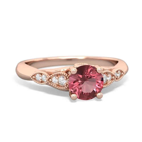 Pink Tourmaline Antique Elegance Genuine Pink Tourmaline ring Ring