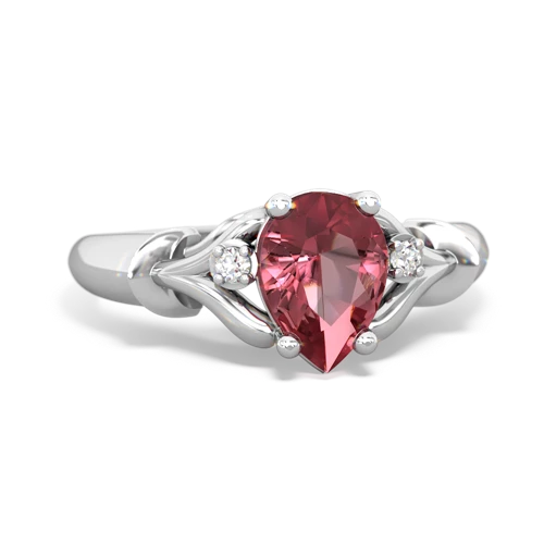 Pink Tourmaline Gothic Pear Genuine Pink Tourmaline ring Ring