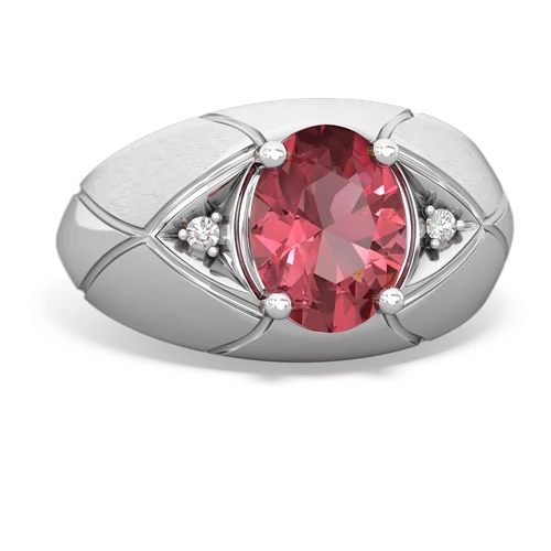Pink Tourmaline Men's Genuine Pink Tourmaline ring Ring