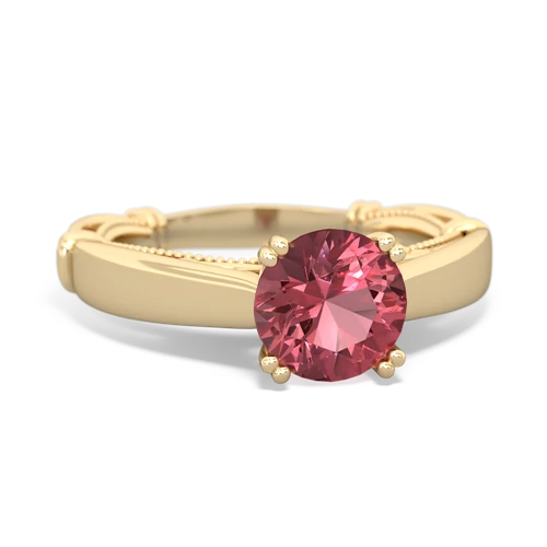 Pink Tourmaline Renaissance Genuine Pink Tourmaline ring Ring