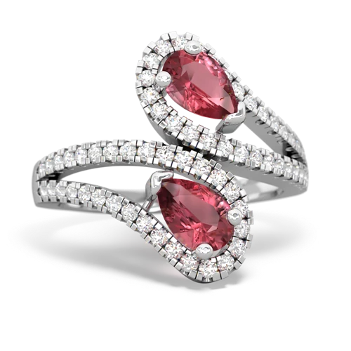 Pink Tourmaline Diamond Dazzler Genuine Pink Tourmaline ring Ring