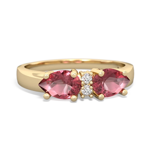 Pink Tourmaline Pear Bowtie Genuine Pink Tourmaline ring Ring