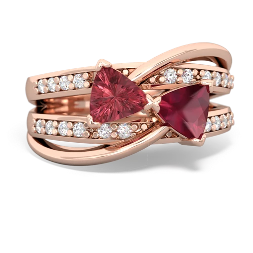 tourmaline-ruby couture ring