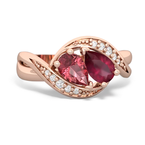 tourmaline-ruby keepsake curls ring