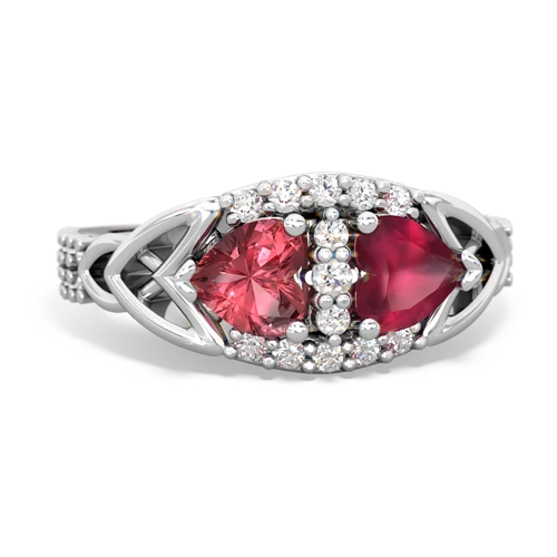 tourmaline-ruby keepsake engagement ring