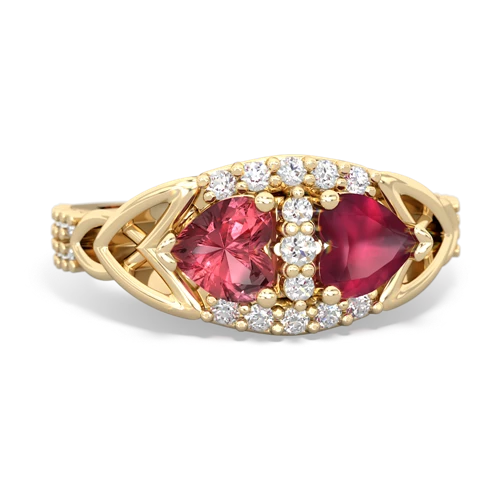 tourmaline-ruby keepsake engagement ring