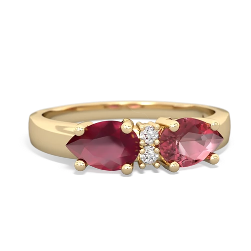 tourmaline-ruby timeless ring