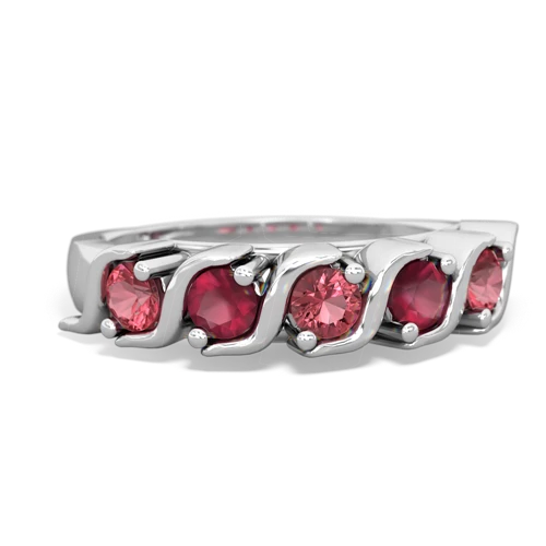 tourmaline-ruby timeless ring