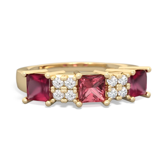 tourmaline-ruby timeless ring