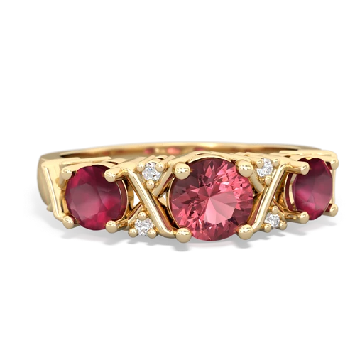 tourmaline-ruby timeless ring